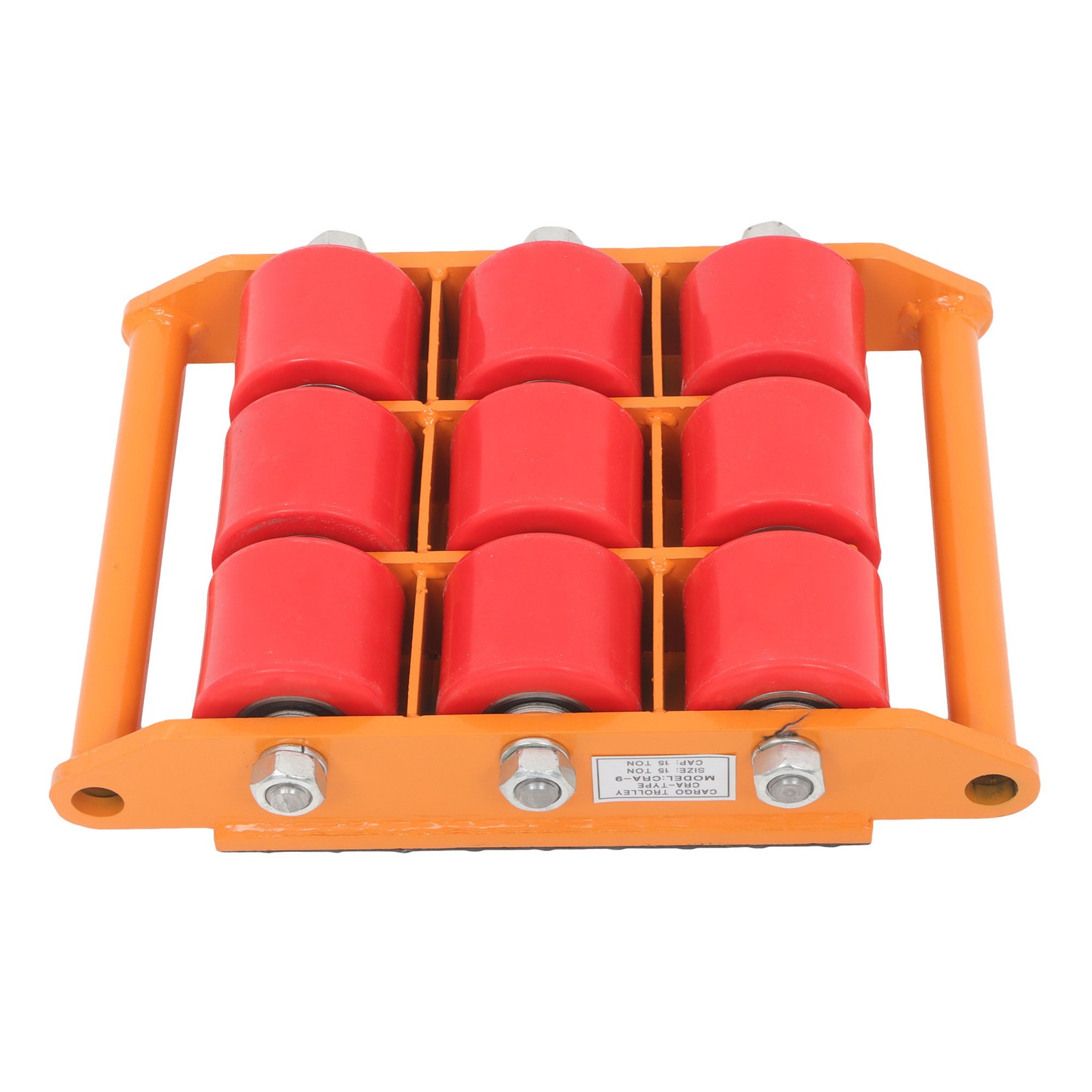 Heavy Duty 15 Ton 33069Lbs Machinery Skate Dolly Mover Roller Cargo Trolley 360°