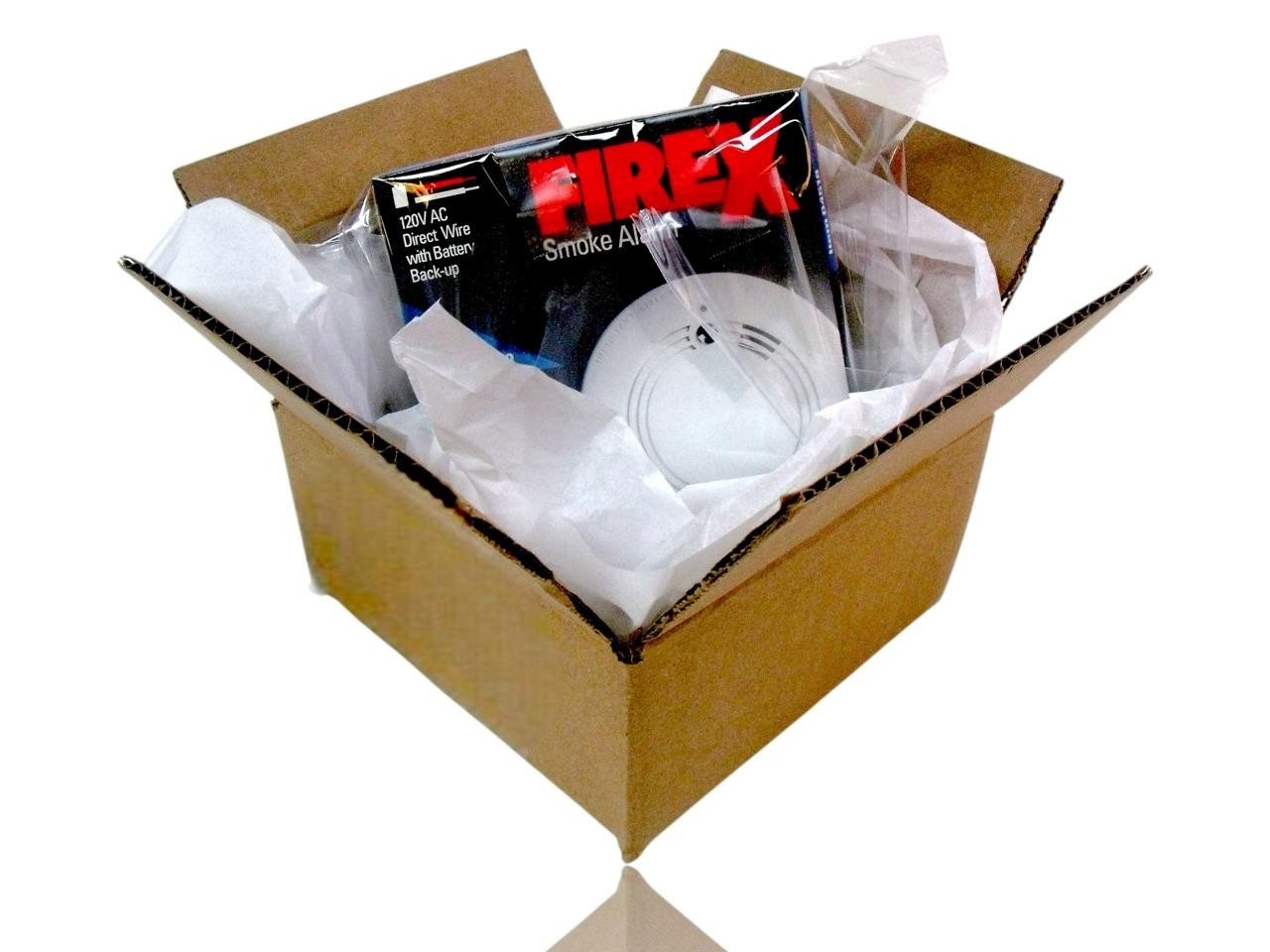 FIREX #04518 Smoke Alarm Detector 120V AC Direct Wire w/ Battery Back Up - New