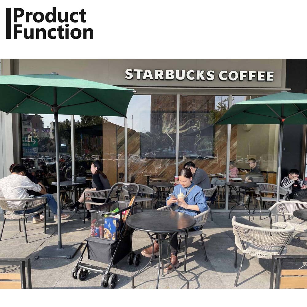 Collapsible Shopping Cart Utility Trolley Cart with Removable Tote&Swivel Wheels