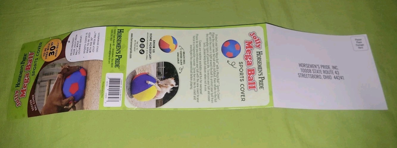 Horsemen's Pride 30" Jolly Mega Ball Sports Cover Soccer Horse Play