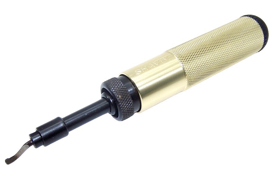 Shaviv 155-29066 Set B Workhorse Deburring Tool Aluminum Handle w/ Blades