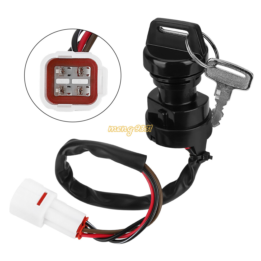 Ignition Key Switch for Yamaha Big Bear 350 400 Wolverine 350 Bear Tracker 250