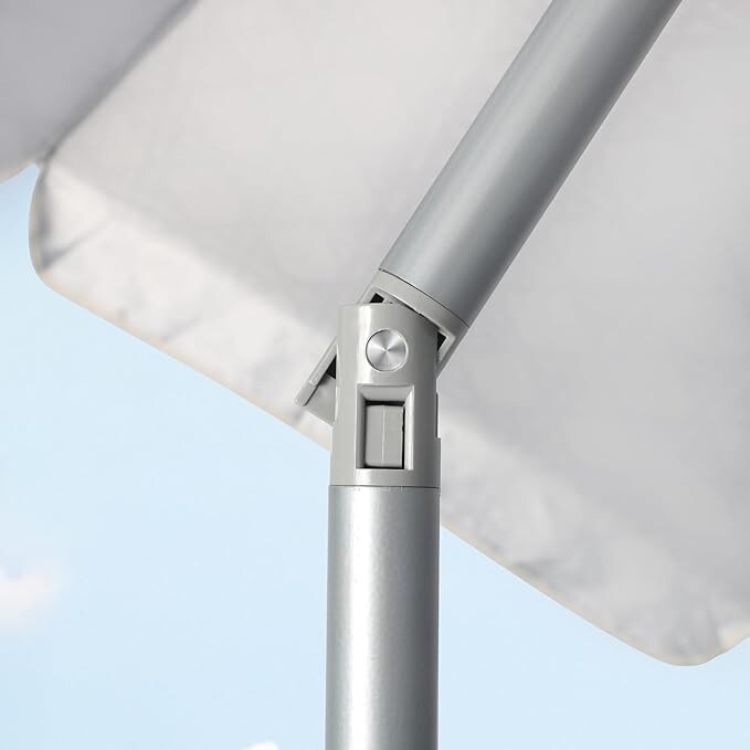 6 Ft Outdoor Patio, beach Umbrella UPF 50+ Protection, 8 Ribs, Push Button Tilt