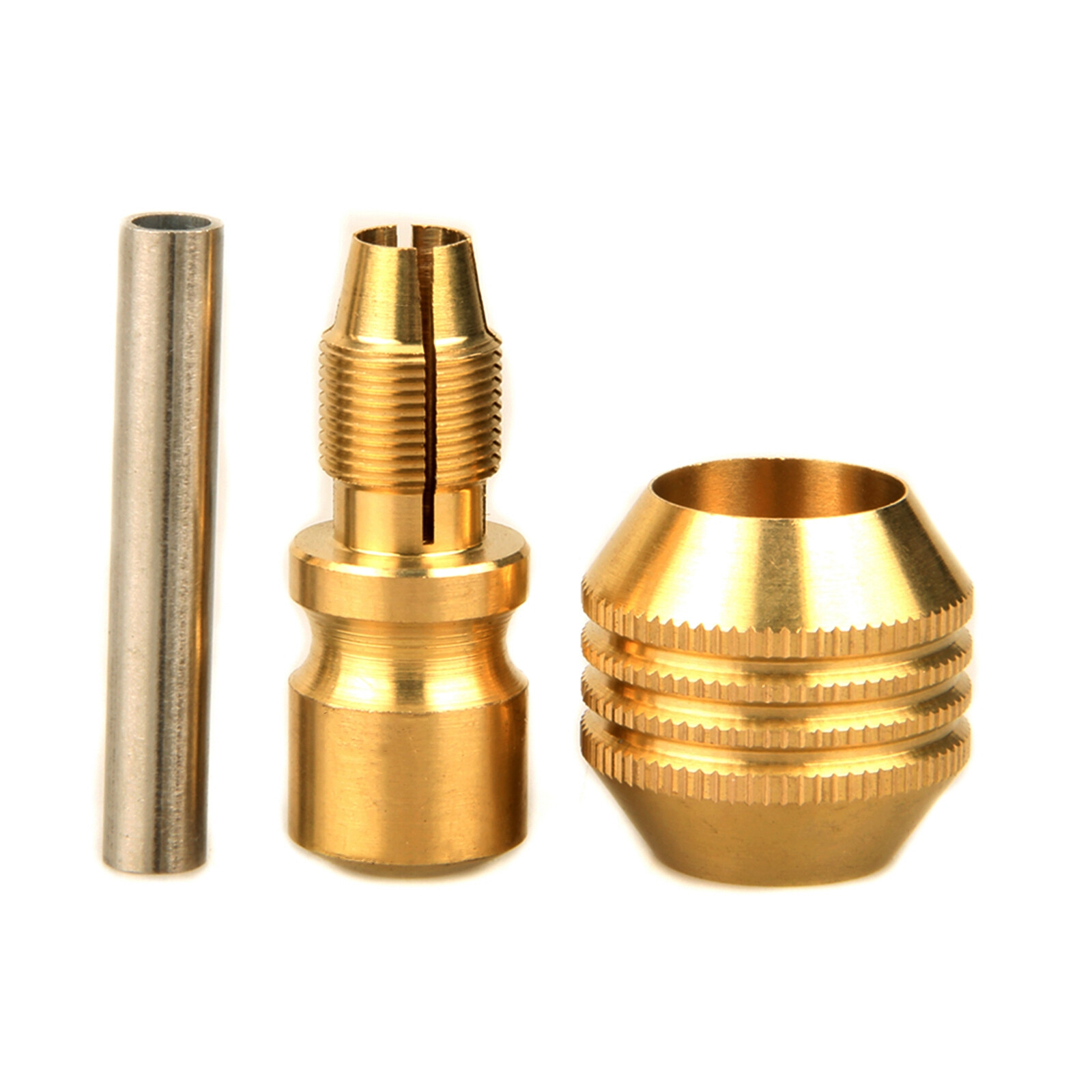CNC Anti-skidding Self Locking Brass Tattoo Machine Grip 30mm Gold