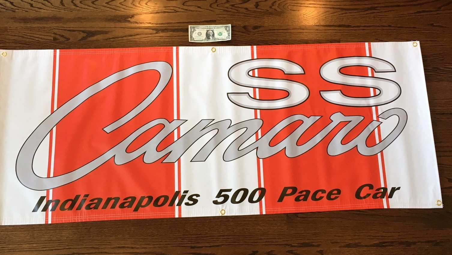 1969, 2011 CAMARO INDY PACE CAR Garage Banner Sign (Large 2'x5')