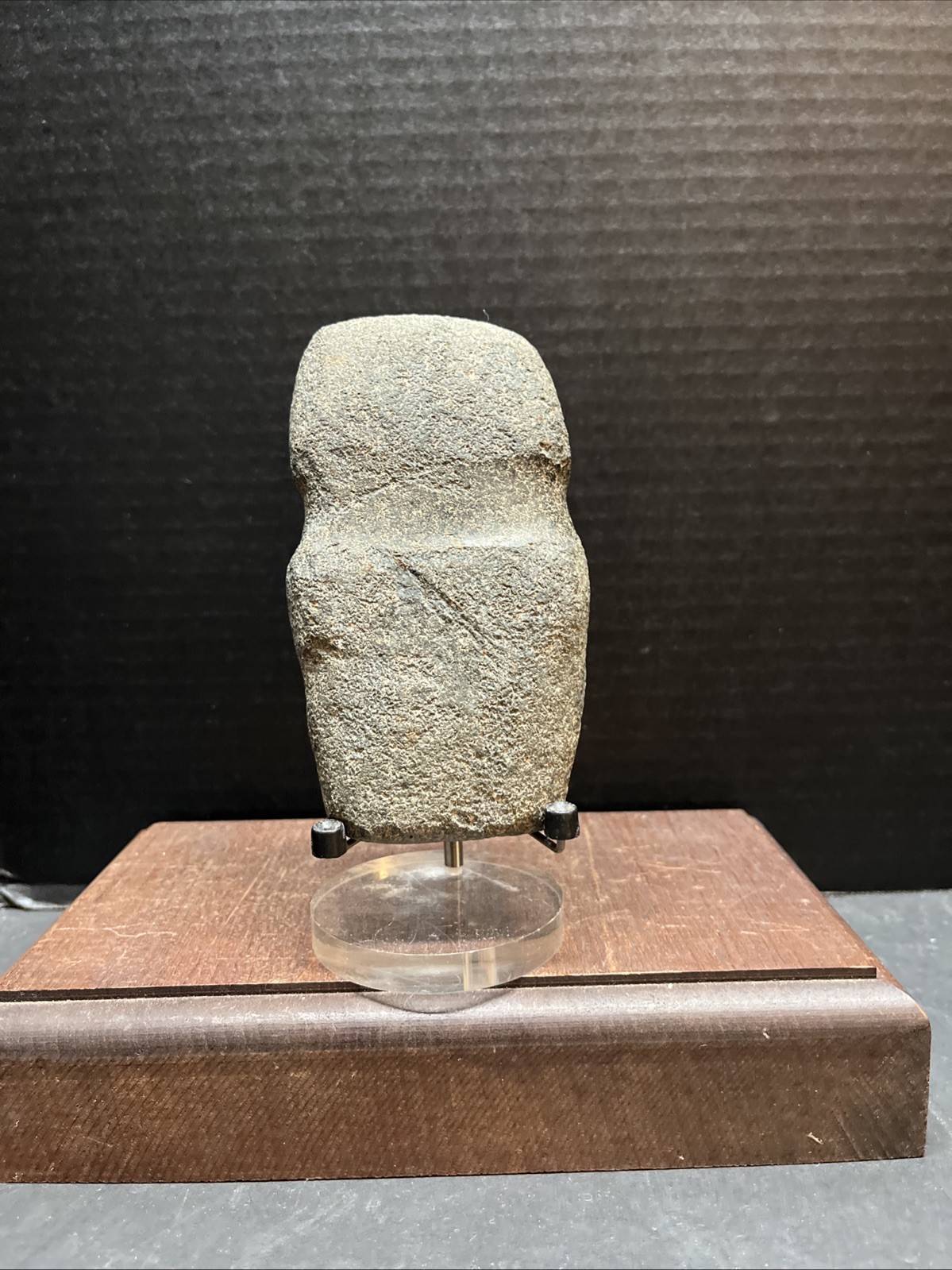 Large Granite Axe Head Authentic,from Cass County, Illinois Old Collection