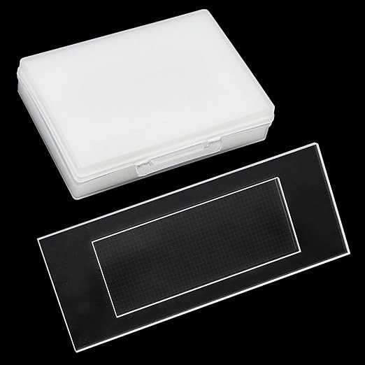 100pcs Plankton Microscope Slide Sedgwick Rafter Counting Chamber Cover Glass