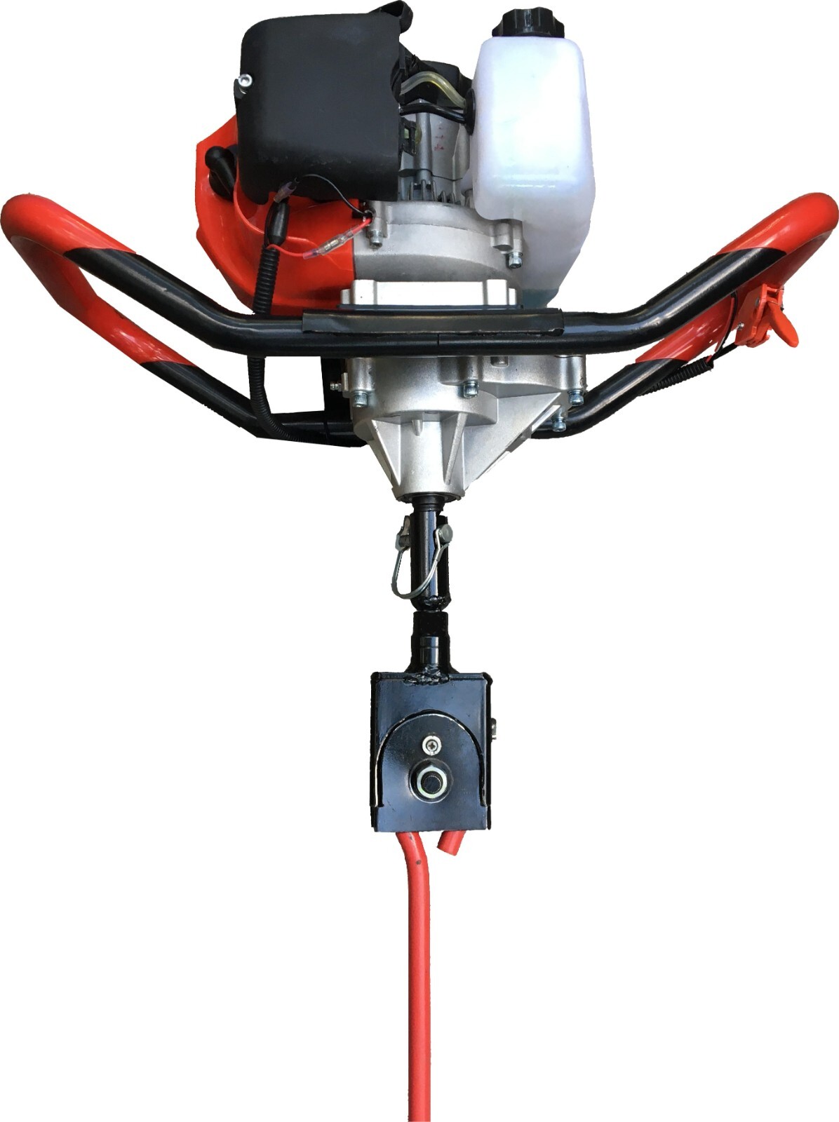 Post hole auger/digger to 1/2" drive adapter for mobile home/earth/ground anchor