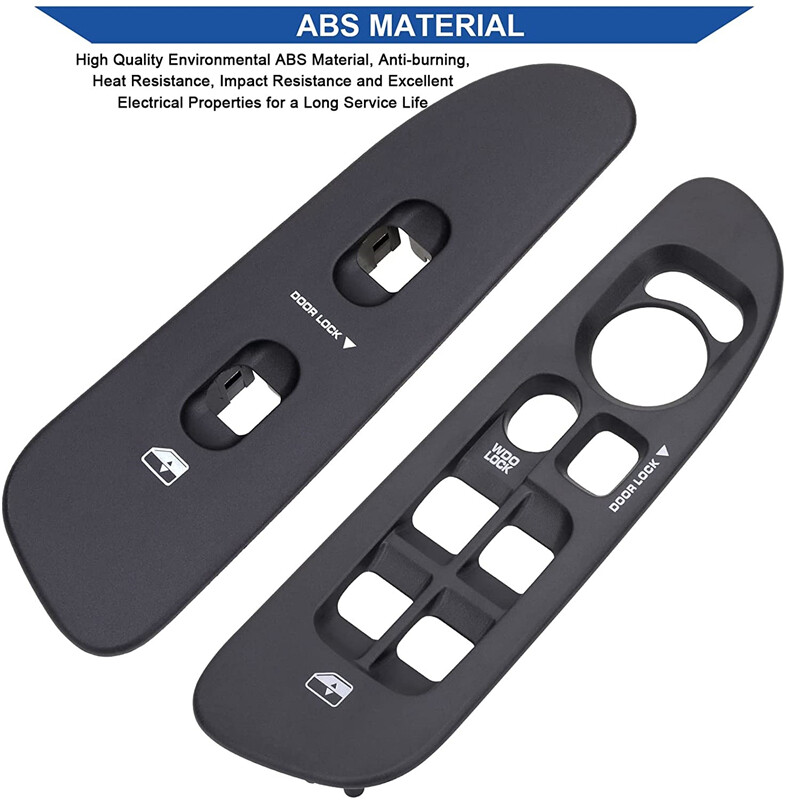 Power Window Control Switch+Bezels Black 68171680AA for 02-09 Dodge Ram1500-3500