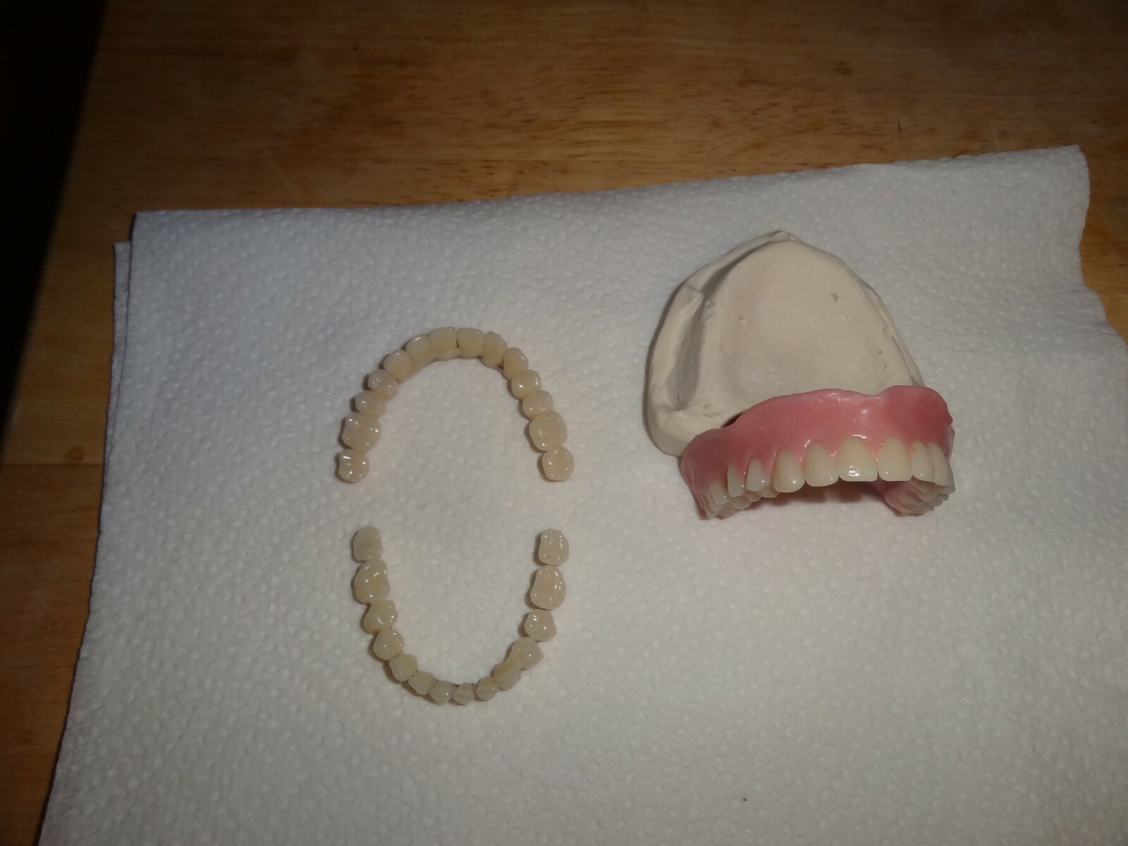 DIY Denture Kit full upper/ full lower False Dentures teeth Home Made Dentures