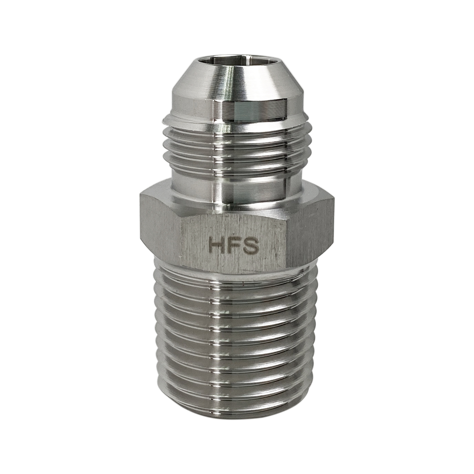 HFS(R) 1/2" NPT Male to 1/2" JIC Male Adapter Pipe Fittings SS304 3A