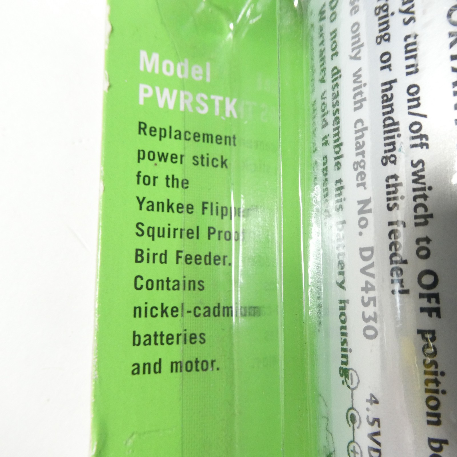 Droll Yankee Flipper Birdfeeder Power Stick Rechargeable Battery PWRSTK