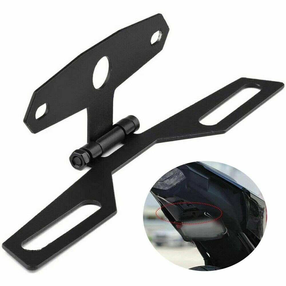 Aluminum License Plate Bracket Tag Taillight Holder Fit ATV Dirt Bike Motorcycle