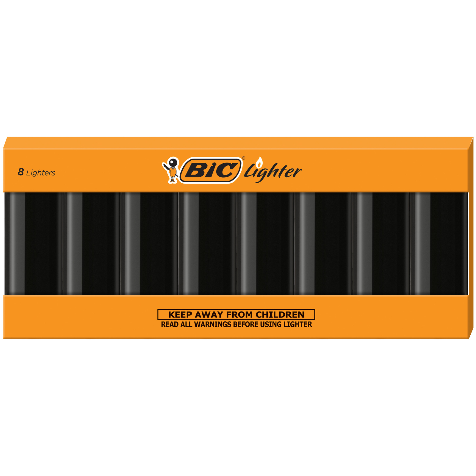 BIC Special Edition Pocket Lighters, Black, 8-Count