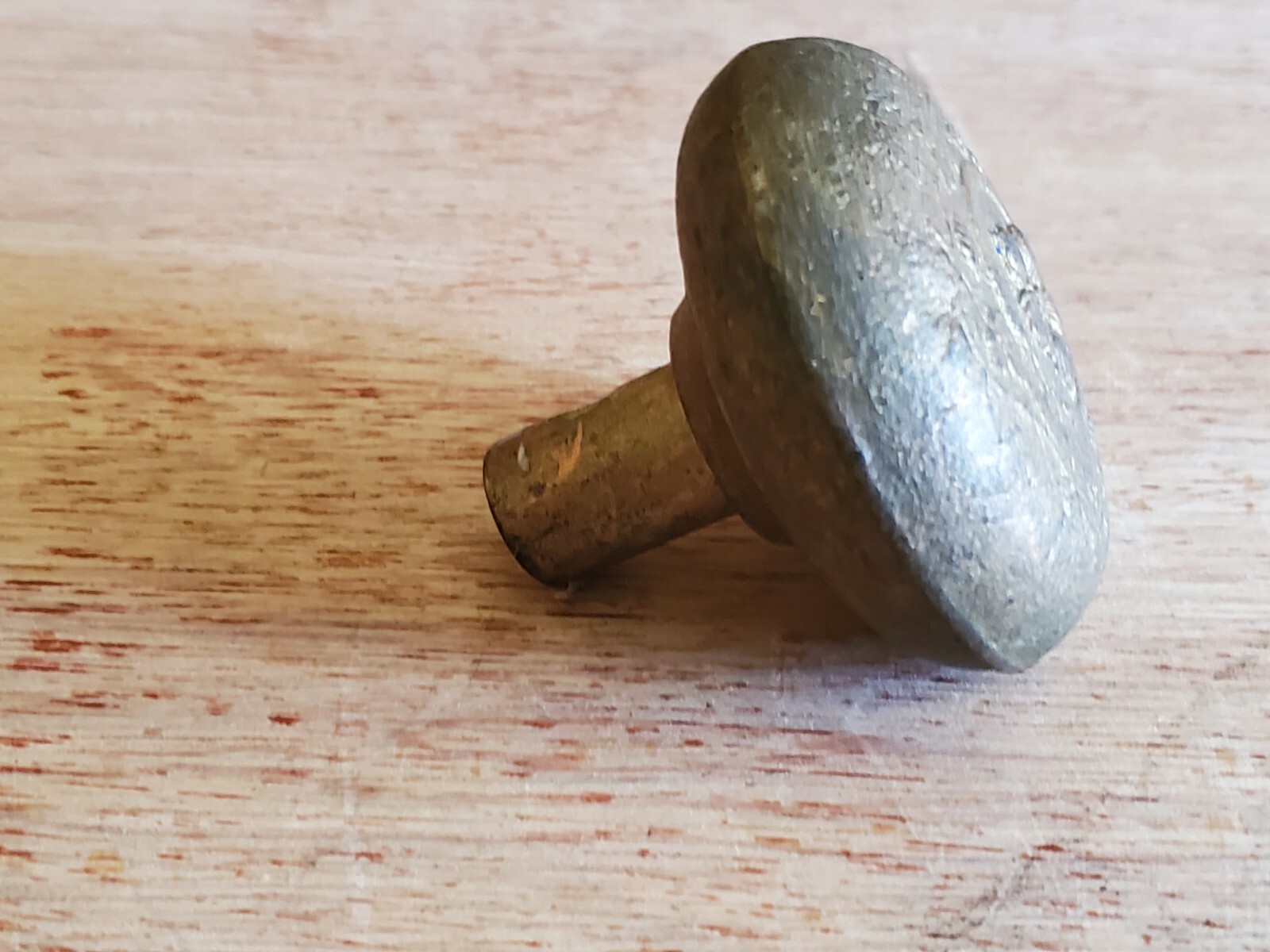 Doorknob Ornate Flower Floral Design Brass Tone Metal Vtg Antique Replacement