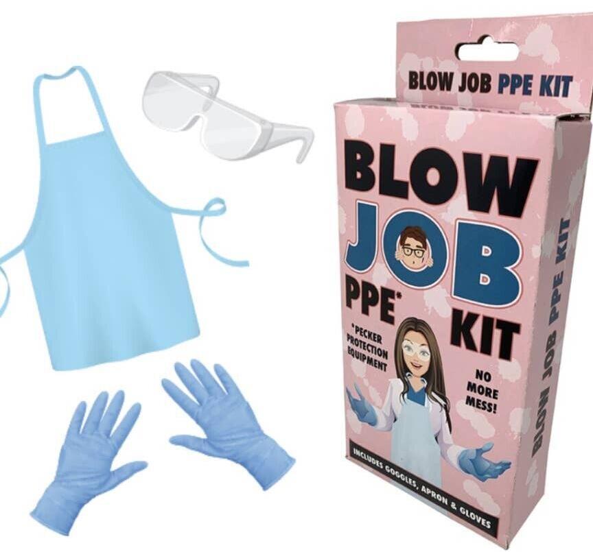 THE BLOW JOB PPE KIT - NO MORE MESS! ~ Funny Adult Gag Joke Adult Pecker Gift