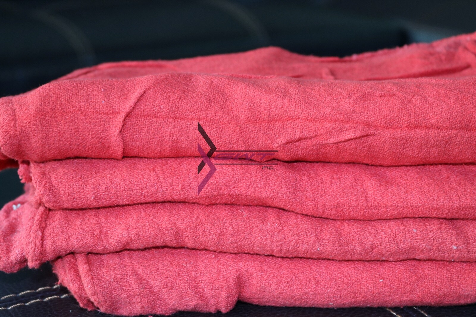 100 Pieces Red Shop Towels Large 13x14 Cleaning Rags, Fast Free Shipping