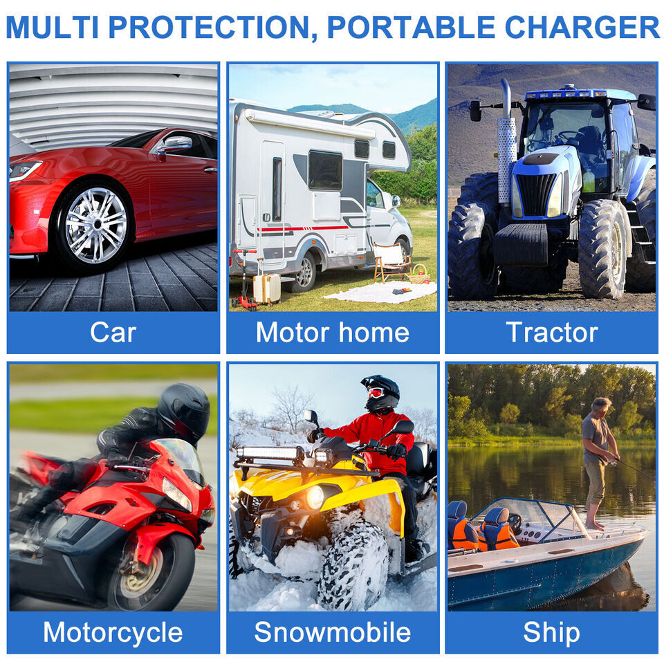 30W Solar Panel 12V Trickle Charger Battery Charger Kit Maintainer Boat Car RV