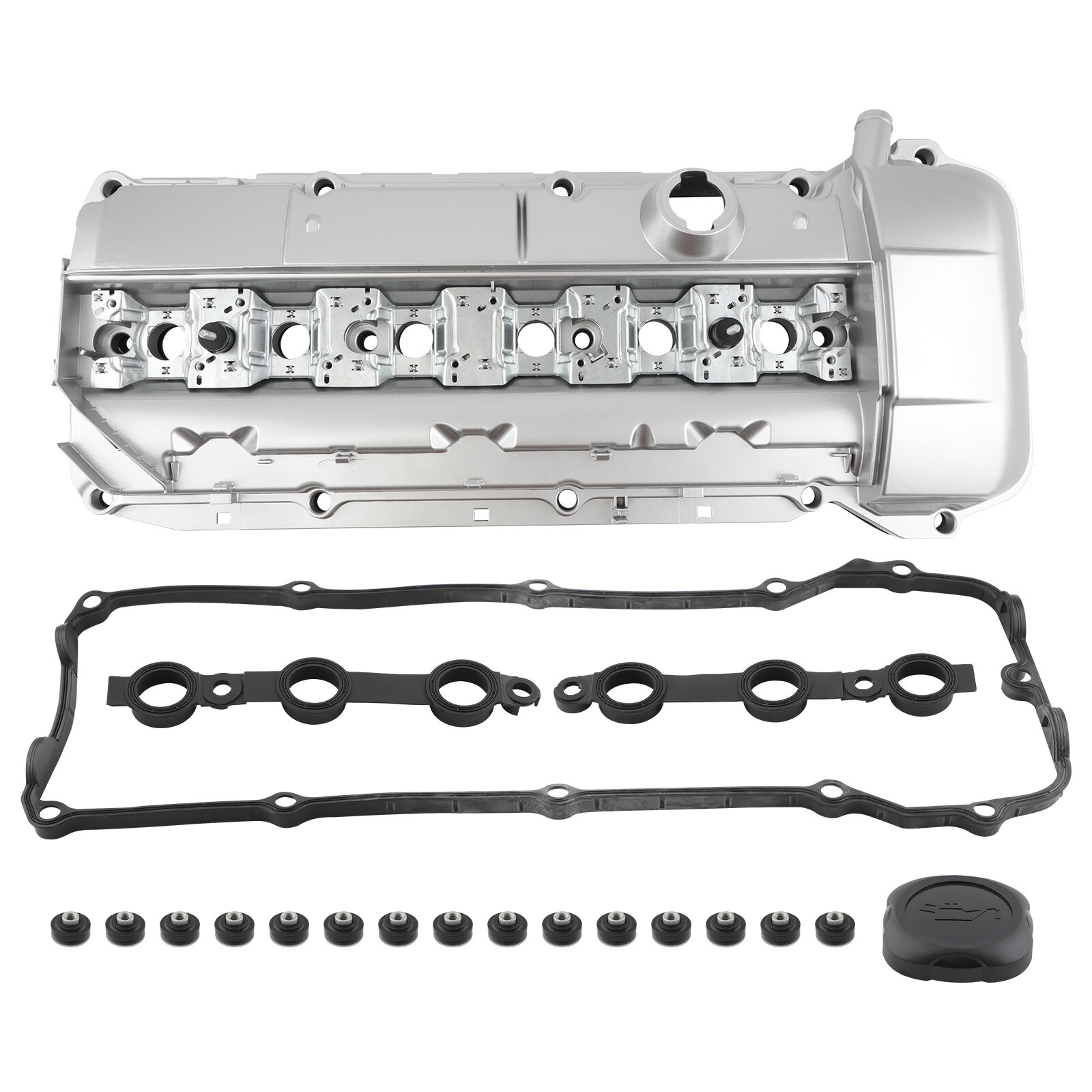 Aluminum Valve Cover w/ Gasket & Bolts for BMW E46 E39 325XI 330CI 330I M52 M54