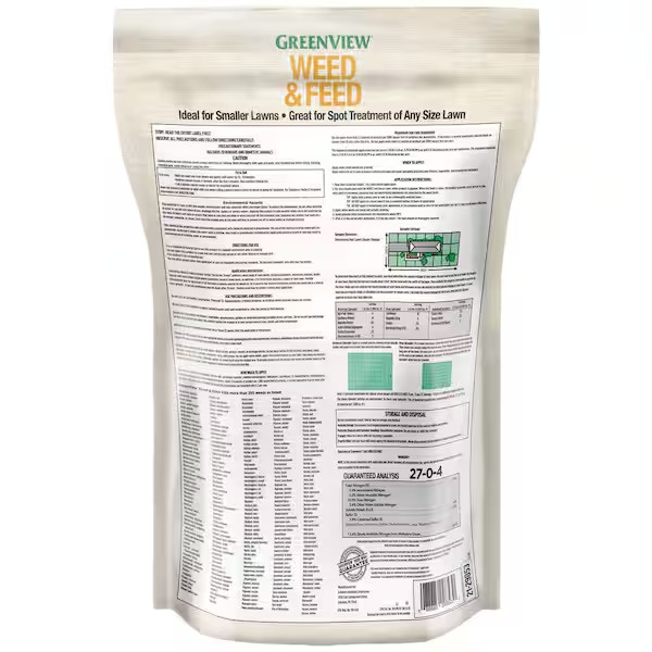 7 Lbs. Weed and Feed, Covers 2,500 Sq. Ft. (27-0-4)