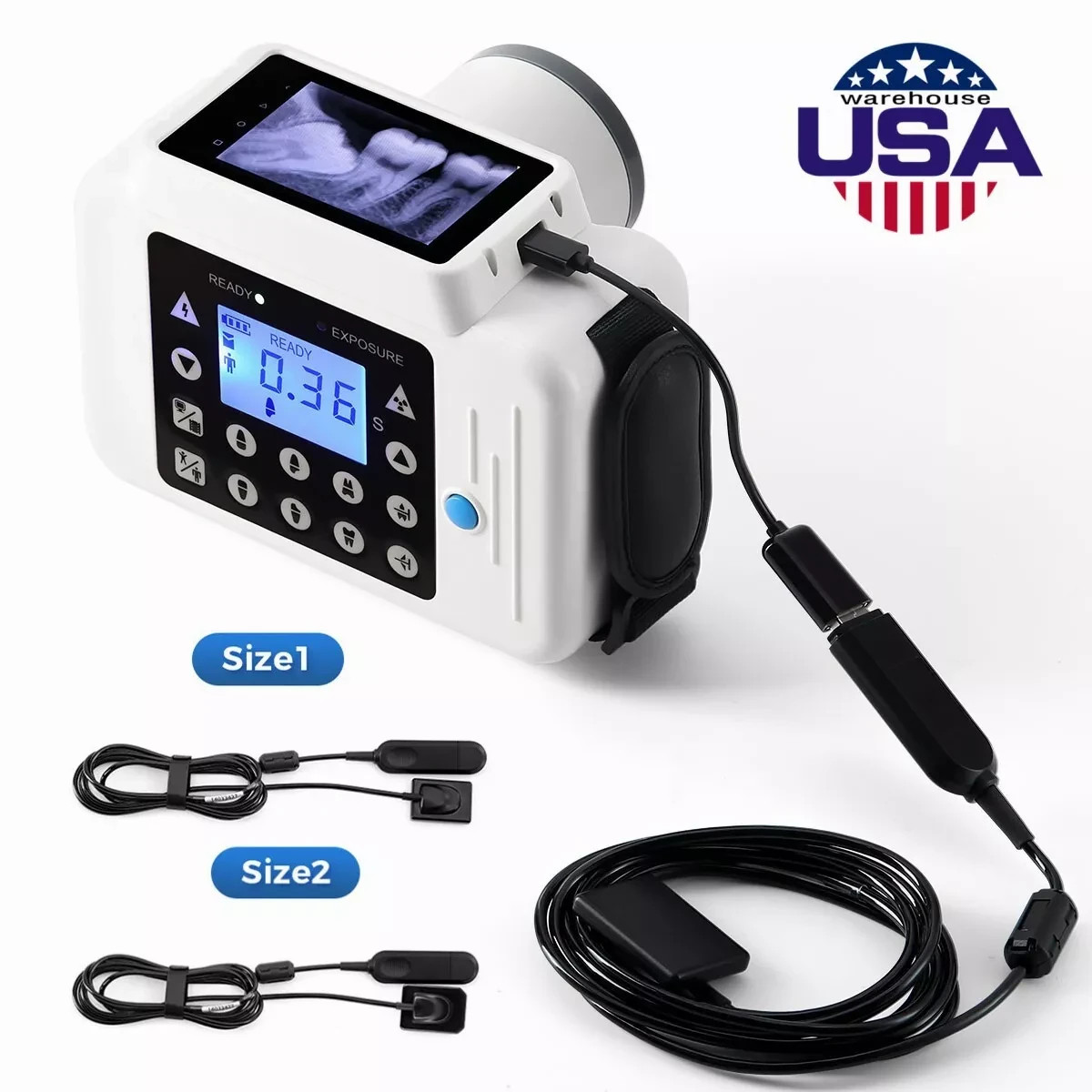 Dental X Mobile Unit System Ray Digital Machine High Frequency No Shield/Sensor