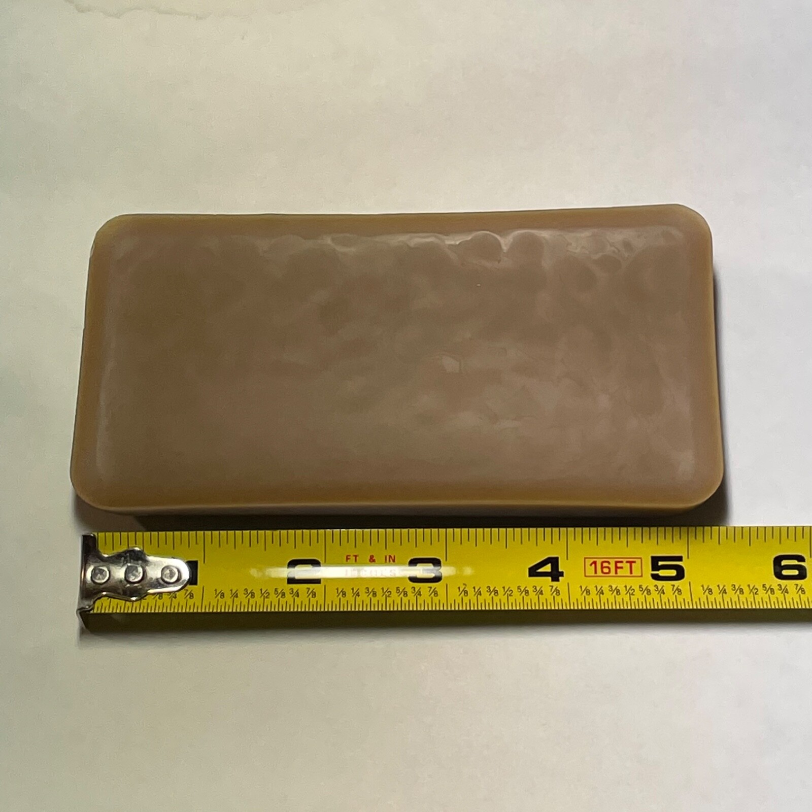 BEESWAX - natural dark - 4 oz bar - pure USA beeswax