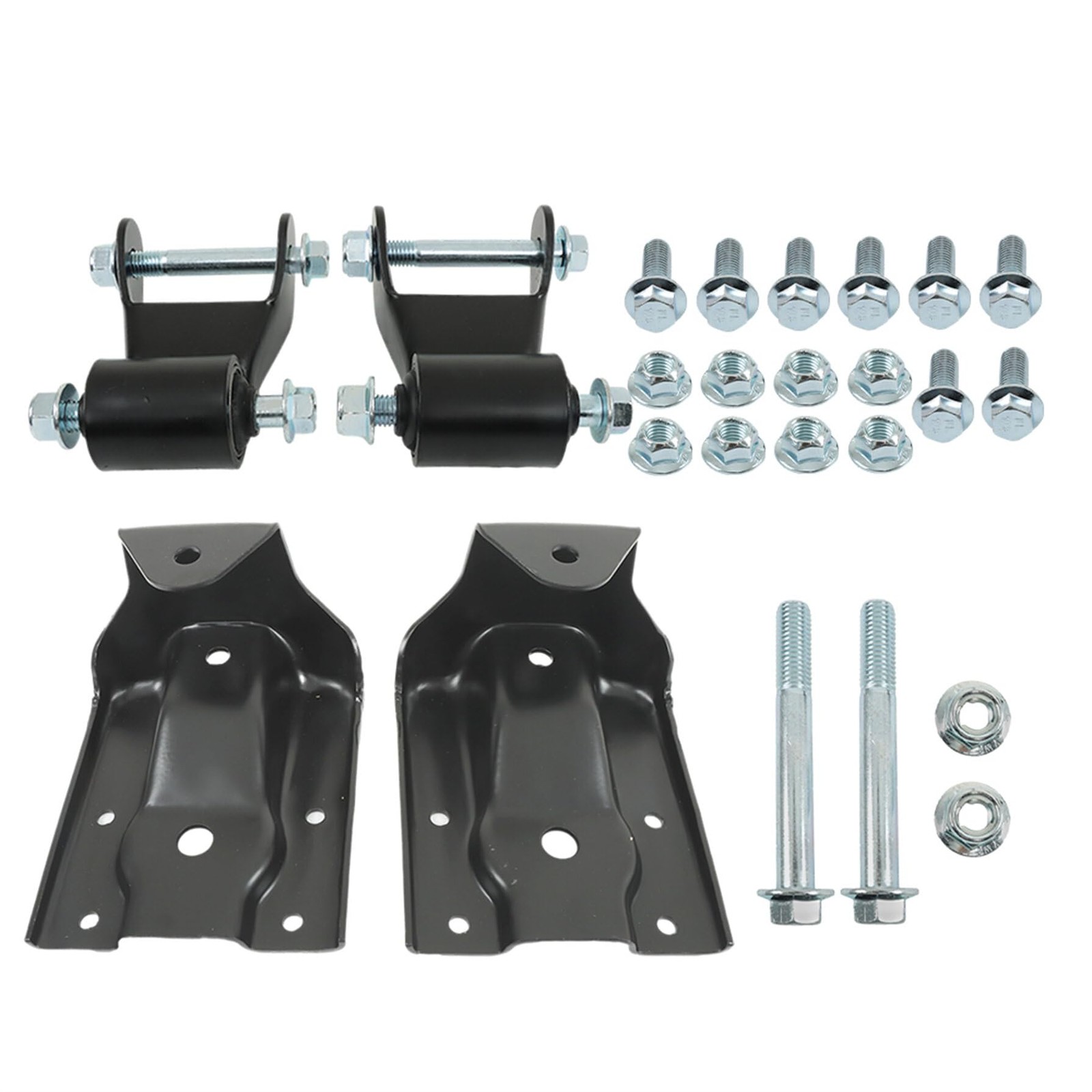 Leaf Spring Hanger Bracket Shackle Kit for Silverado Sierra 1500 1999-2013