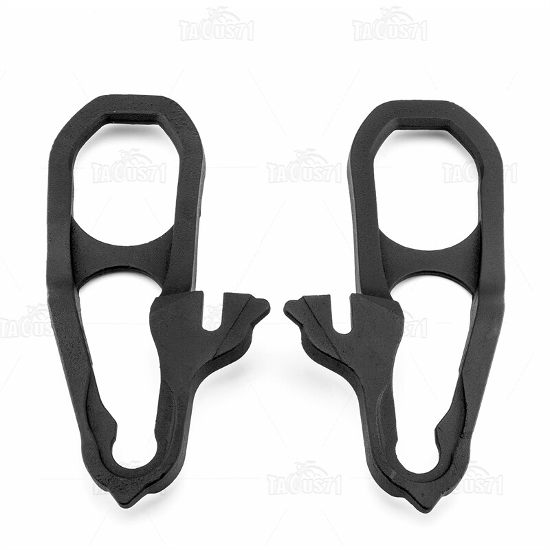 Front LH & RH For 2019-2024 Ram 1500 DT Black Tow Hooks W/ Hardware Heavy Duty