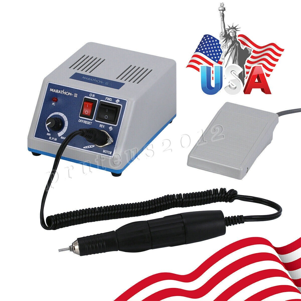 Dental Lab Marathon Electric Micromotor Polishing + 35K rpm Motor Handpiece Kit