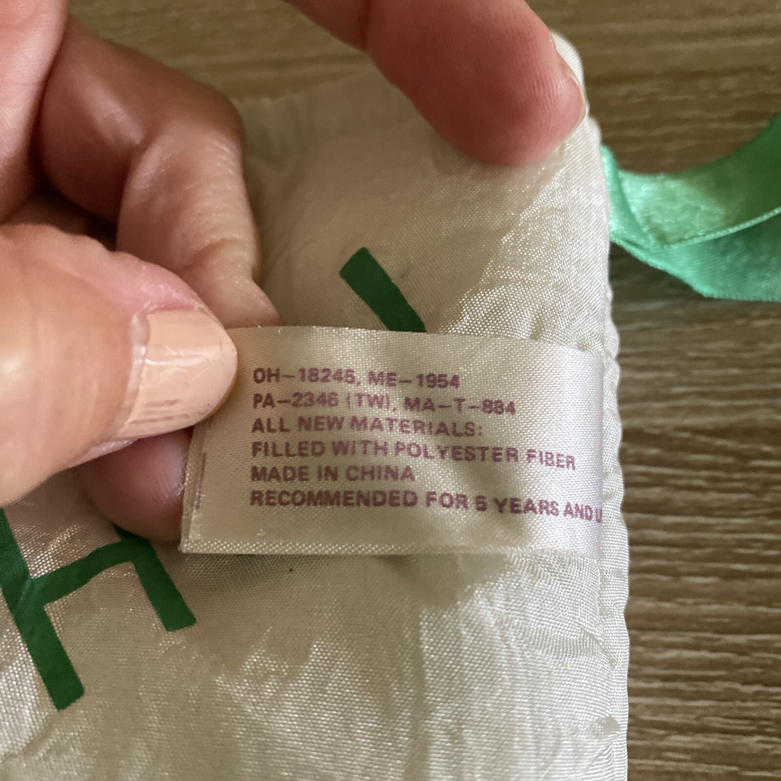 3D 1980s Ho Ho Ho Santa stocking parachute puff