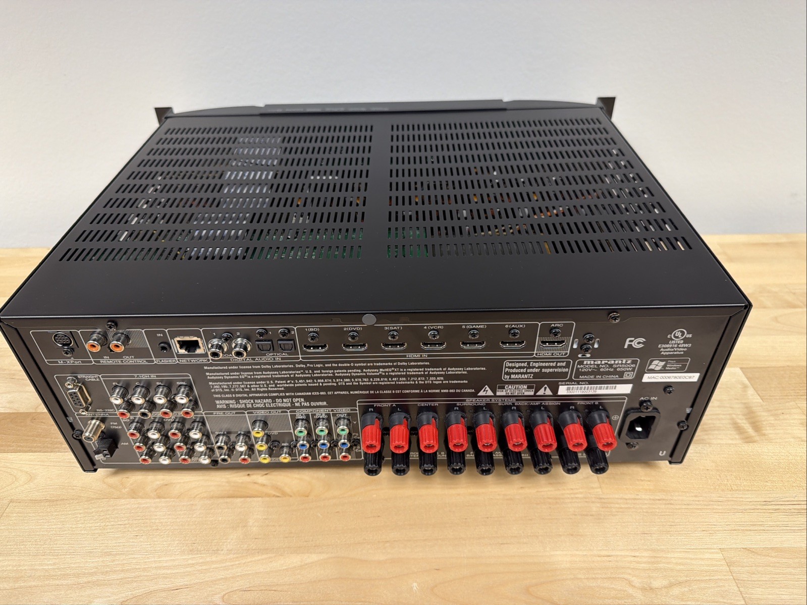 Marantz SR5006 Home Theater Receiver Excellent Condition **Tested/Works**