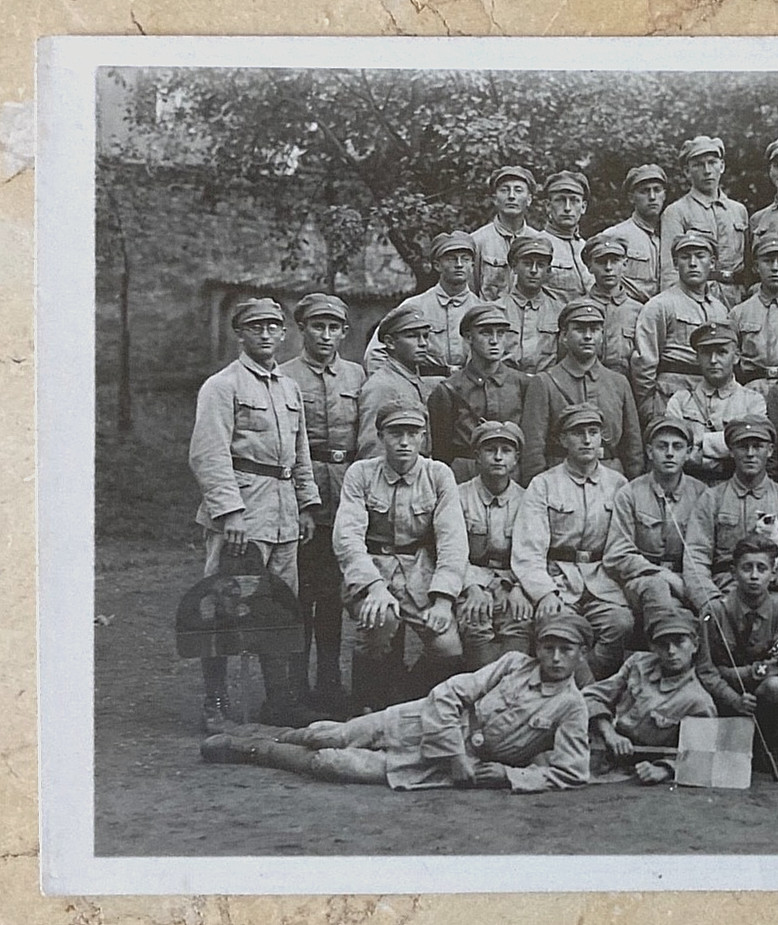 RARE! POST WW1 GERMAN STORM DIVISION 1922 PHOTO POSTCARD RPPC