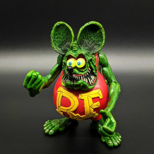 4" Green Red Rat Fink  PVC Action Figure New Without Box
