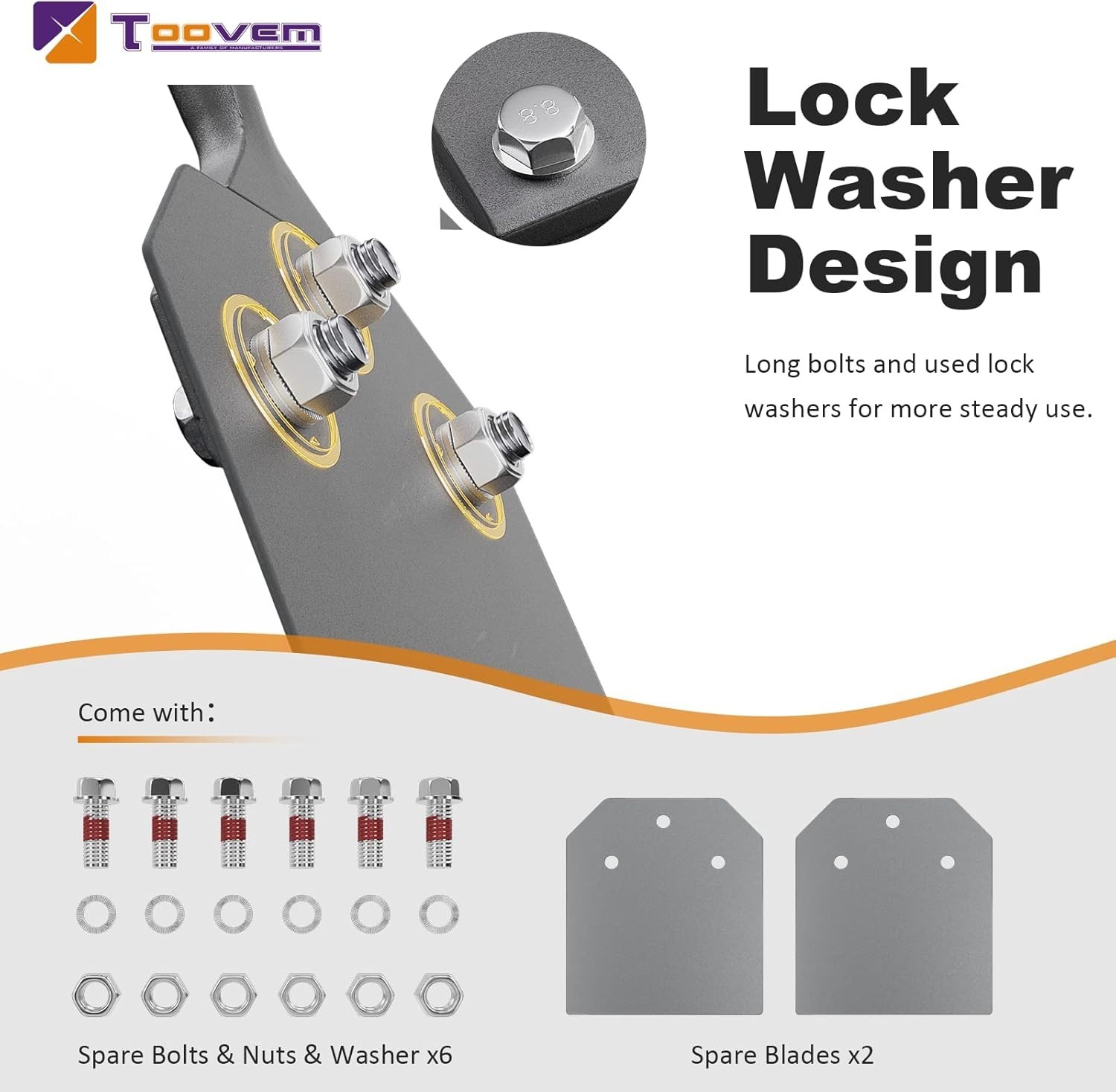 TOOVEM 4” SDS Plus Floor Scraper 4 x 10” Tile Removal Chisel Wall Scraper Tool