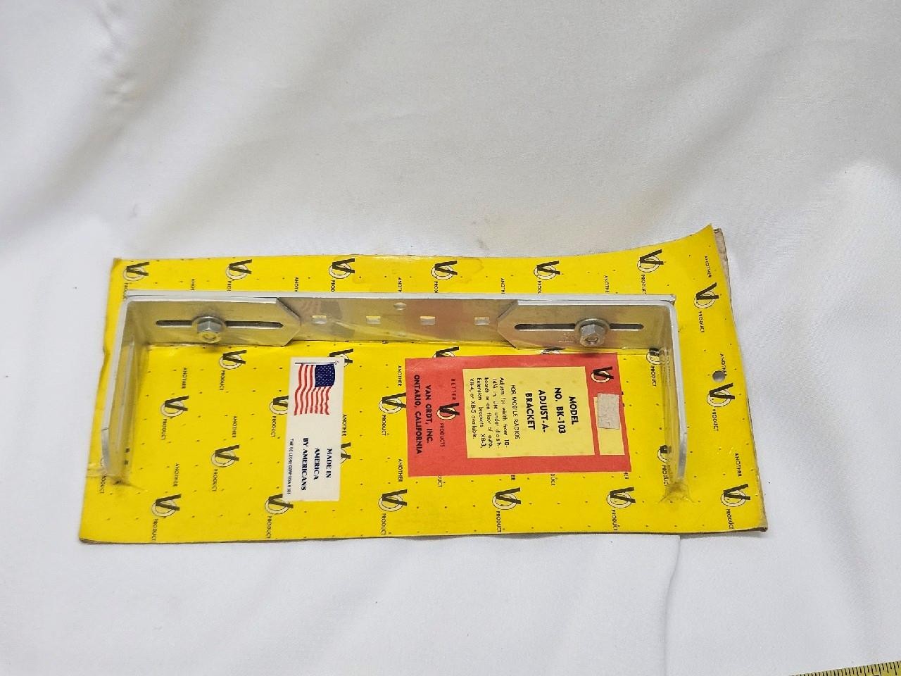 Under Dash Radio Equipment Mounting Bracket, Adjustable 10 - 14.5 inch, USA Made