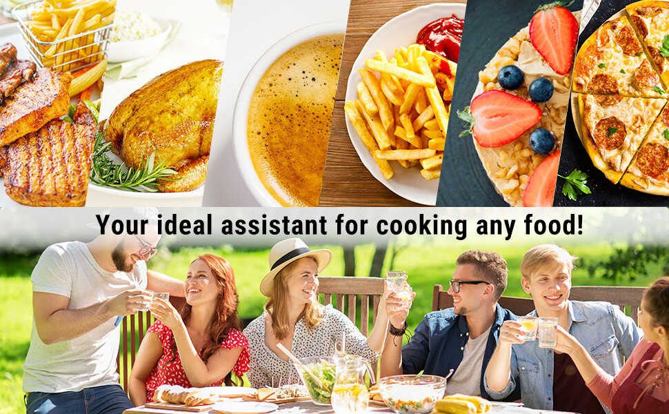 ThermoPro TP01A Digital Meat Thermometer with Long Probe For Kitchen Candy Oil