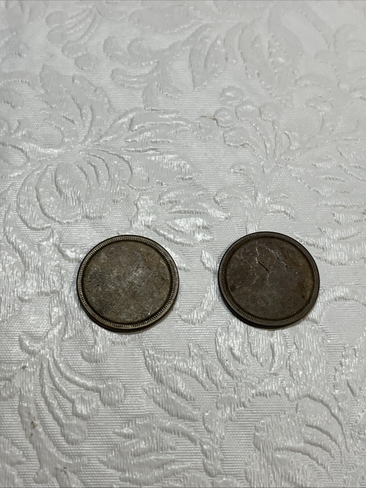 R & W 5 Cent Drink Token Coin Lot Of 2