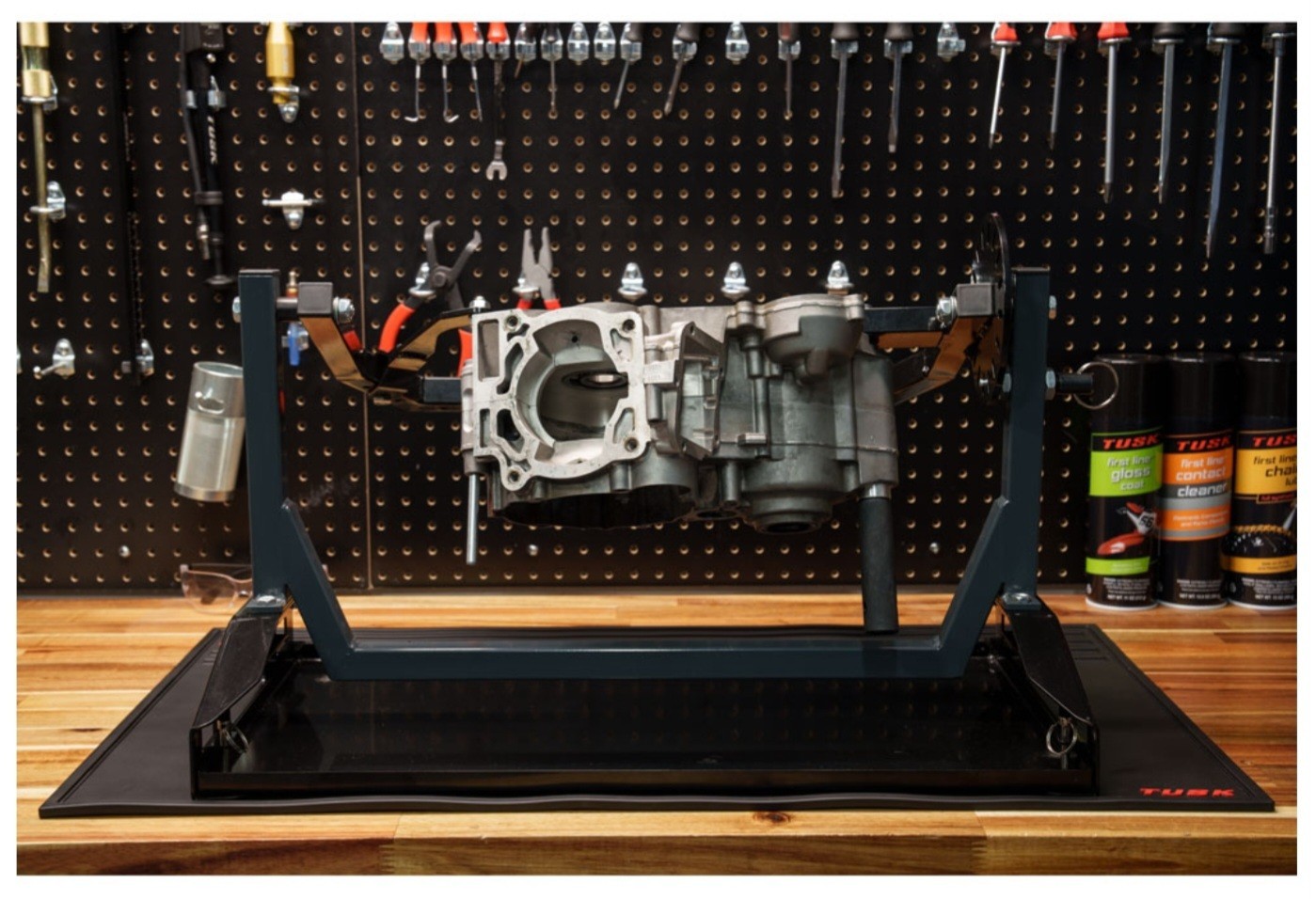 Tusk Motorcycle Engine Rebuild Rotary Stand Dirt Bike ATV Motocross Rotating