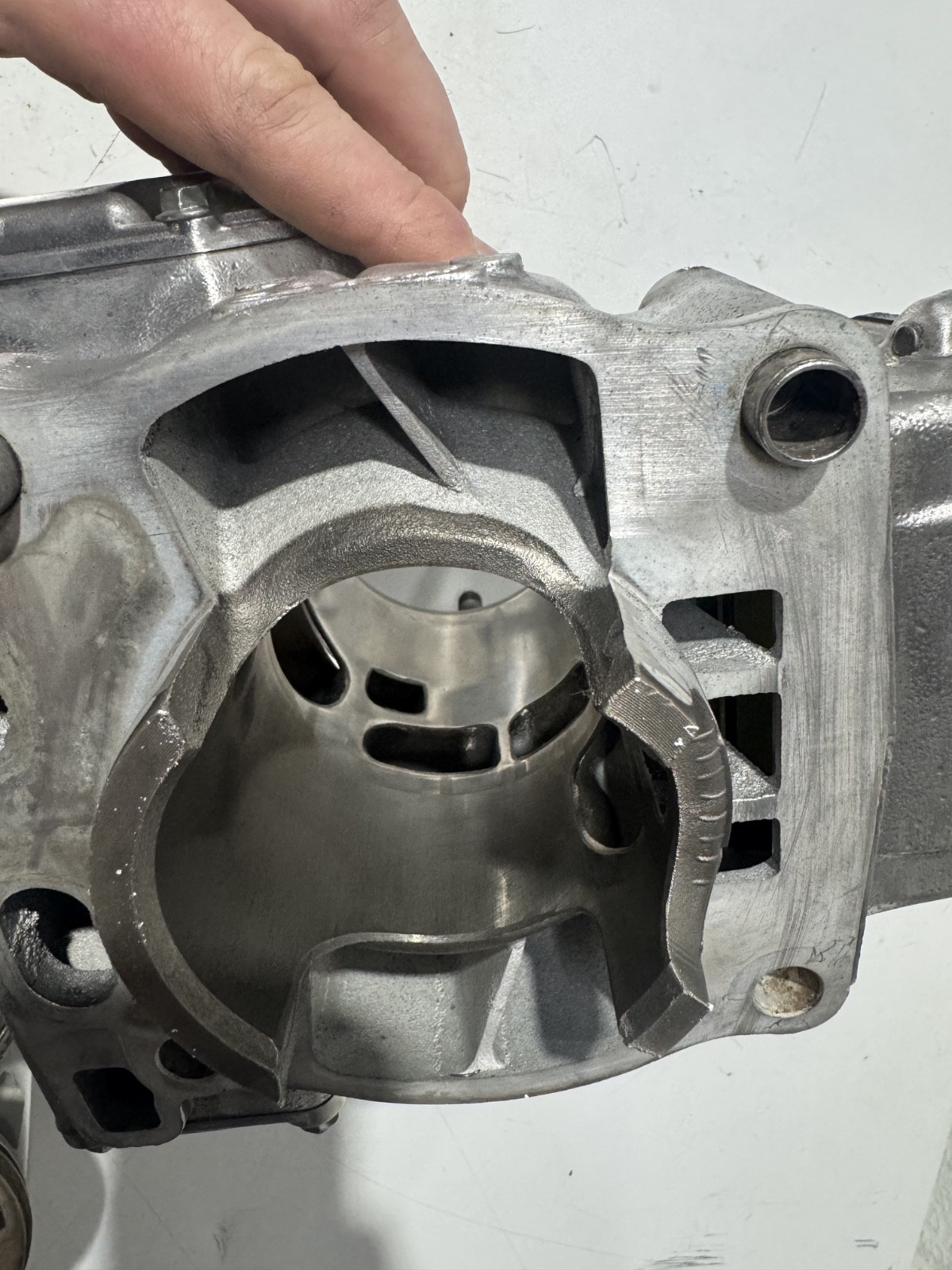 1996-2000 (00) SUZUKI RM250 OEM ENGINE CYLINDER JUG TOP END head powervalve