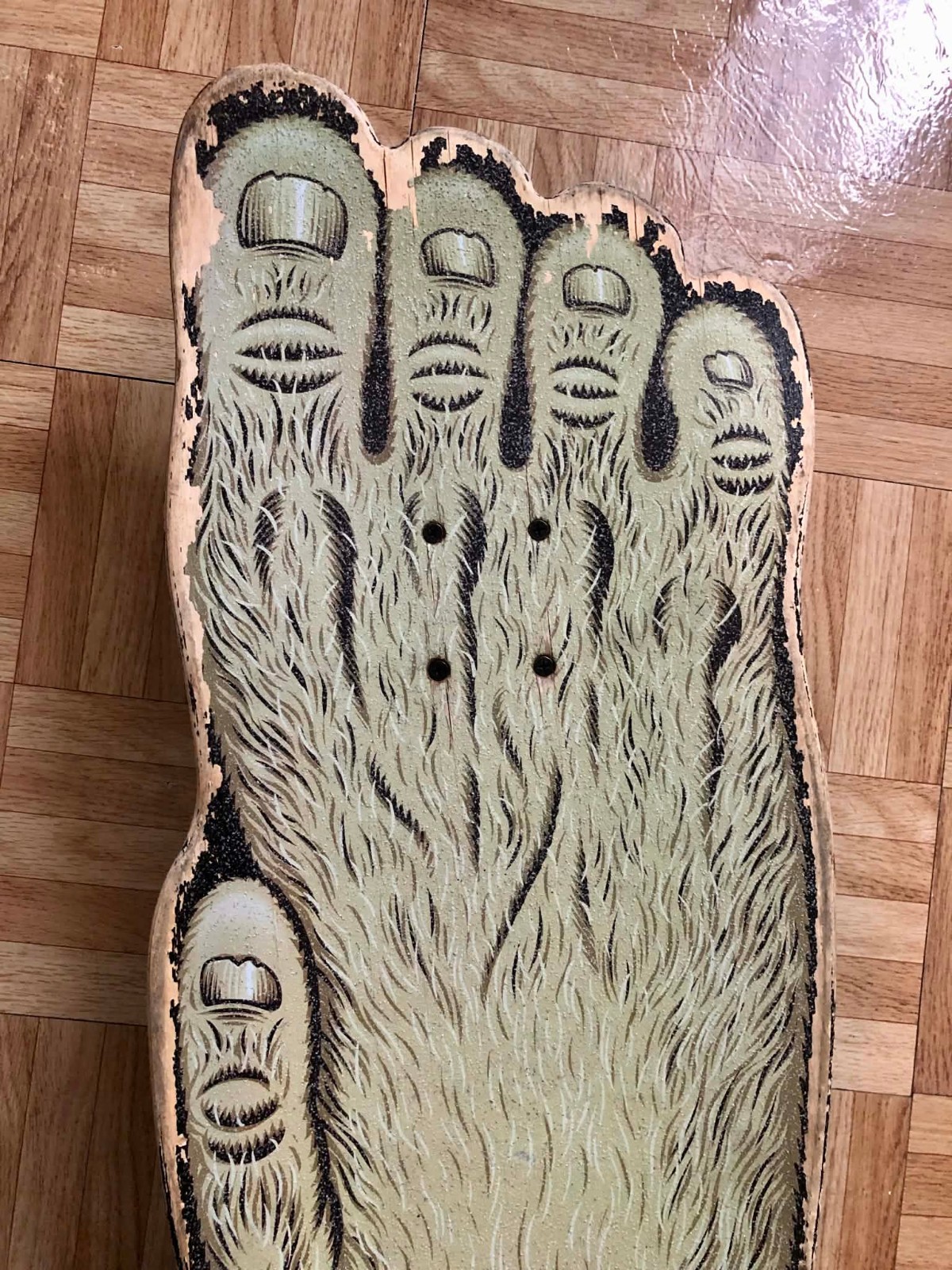 SANTA CRUZ BIG FOOT / SCREAMING FOOT -JIM PHILLIPS- USED LONGBOARD