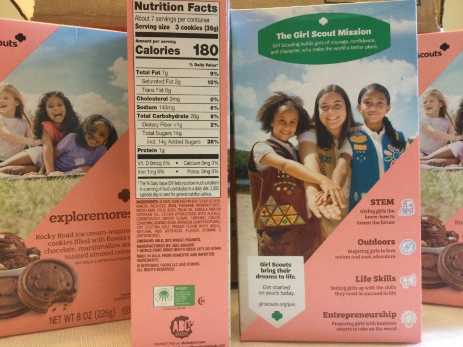 4 Boxes of Girl Scouts Exploremores - 2026 Newest Cookie! Rocky Road-inspired