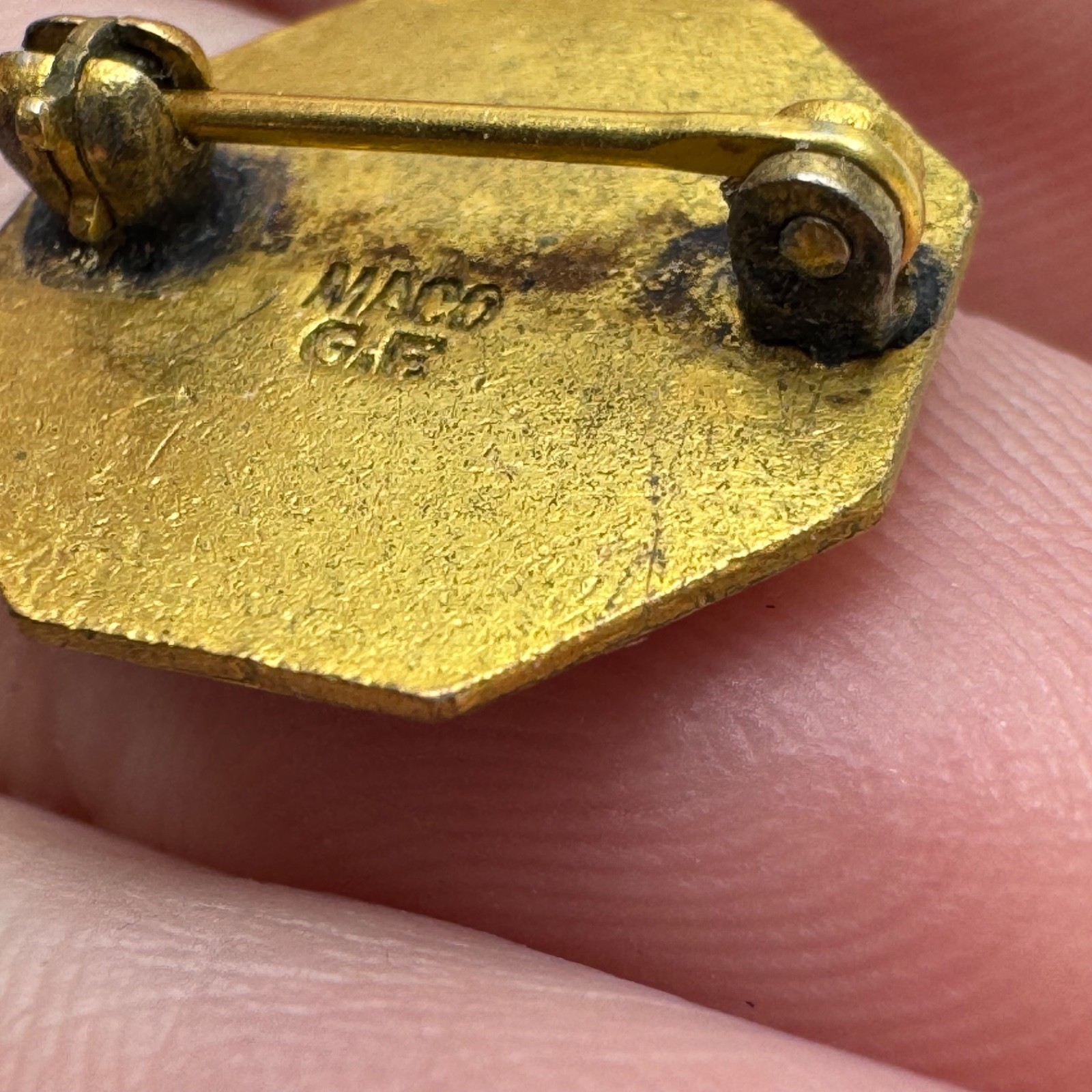 Vintage New York State Electric Gas Corp 15 Year Service Award Pin Gold Fill