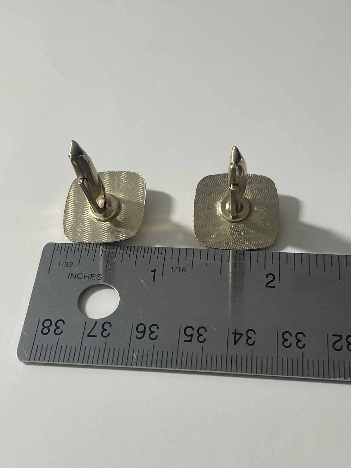 Vintage USMC Marine Corps Cufflinks • Gold Tone Eagle Globe Anchor Military Gift