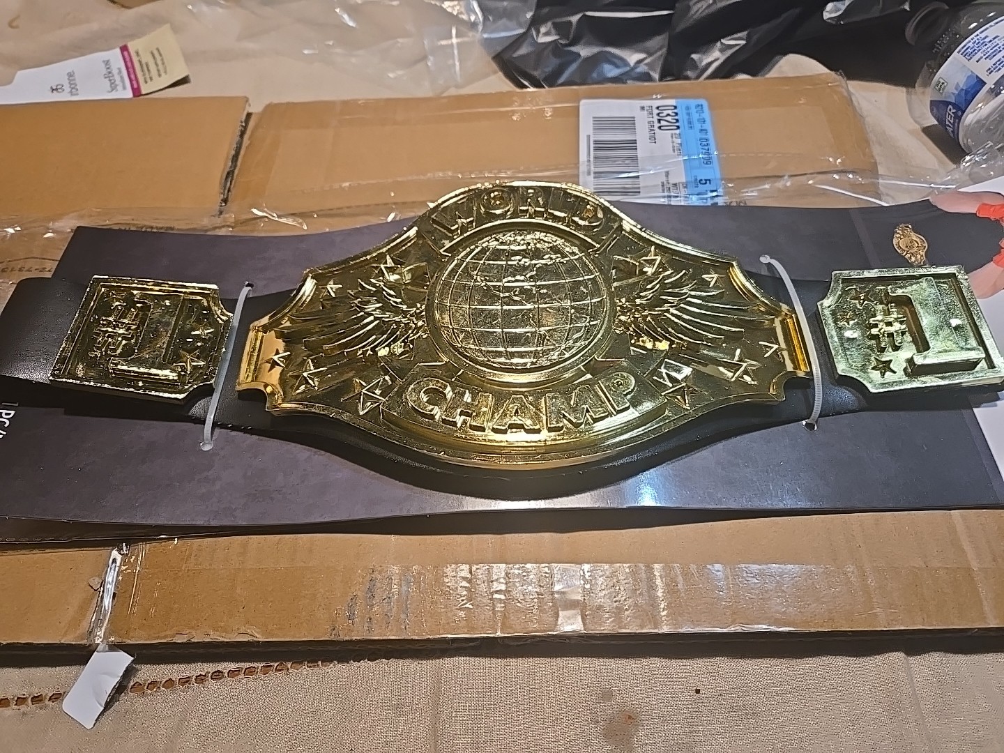 Championship Title Belt Boxing Wrestling UFC Adult Costume WWE AEW Halloween New