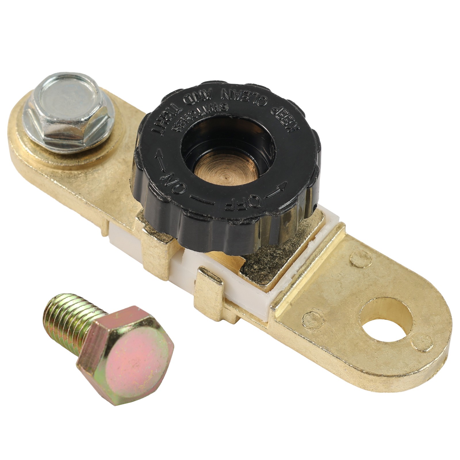 Battery Terminal Quick Disconnect Switch Side Post Battery Shut/ Cut Off Brass