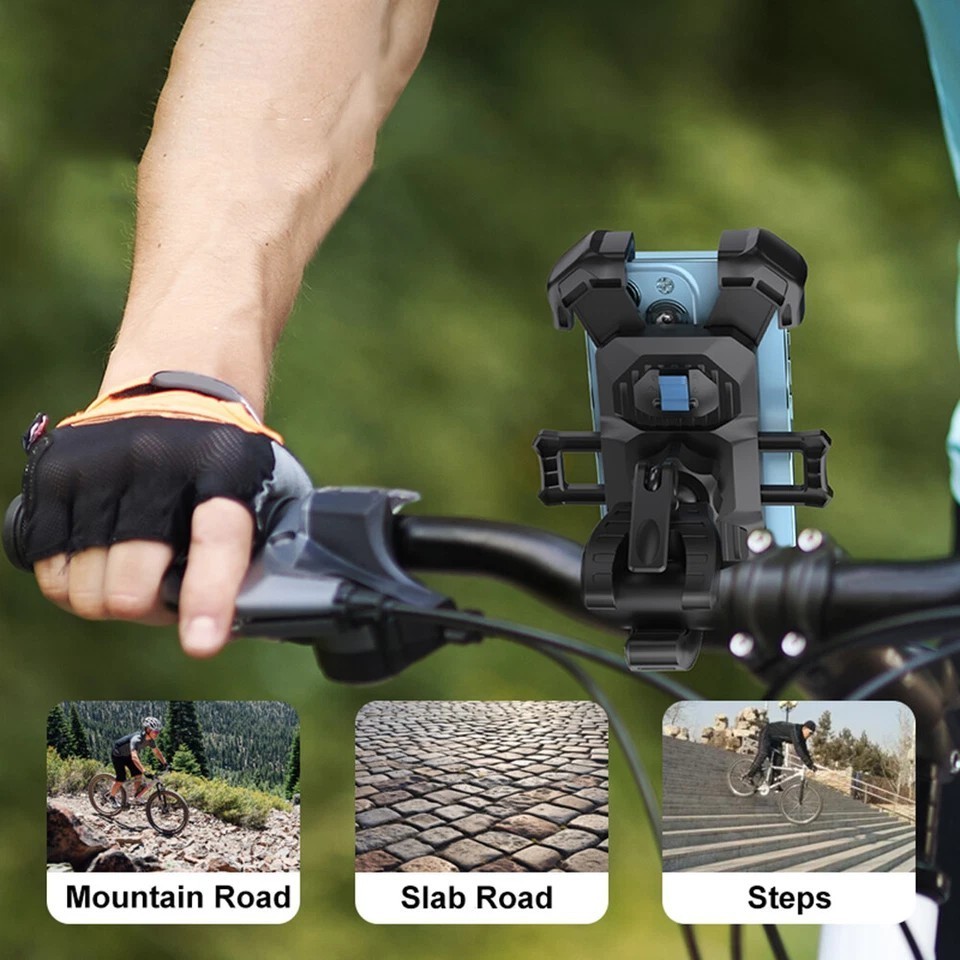Motorcycle Bike Handlebar Mount Holder Bicycle For iPhone Samsung Cell Phone GPS
