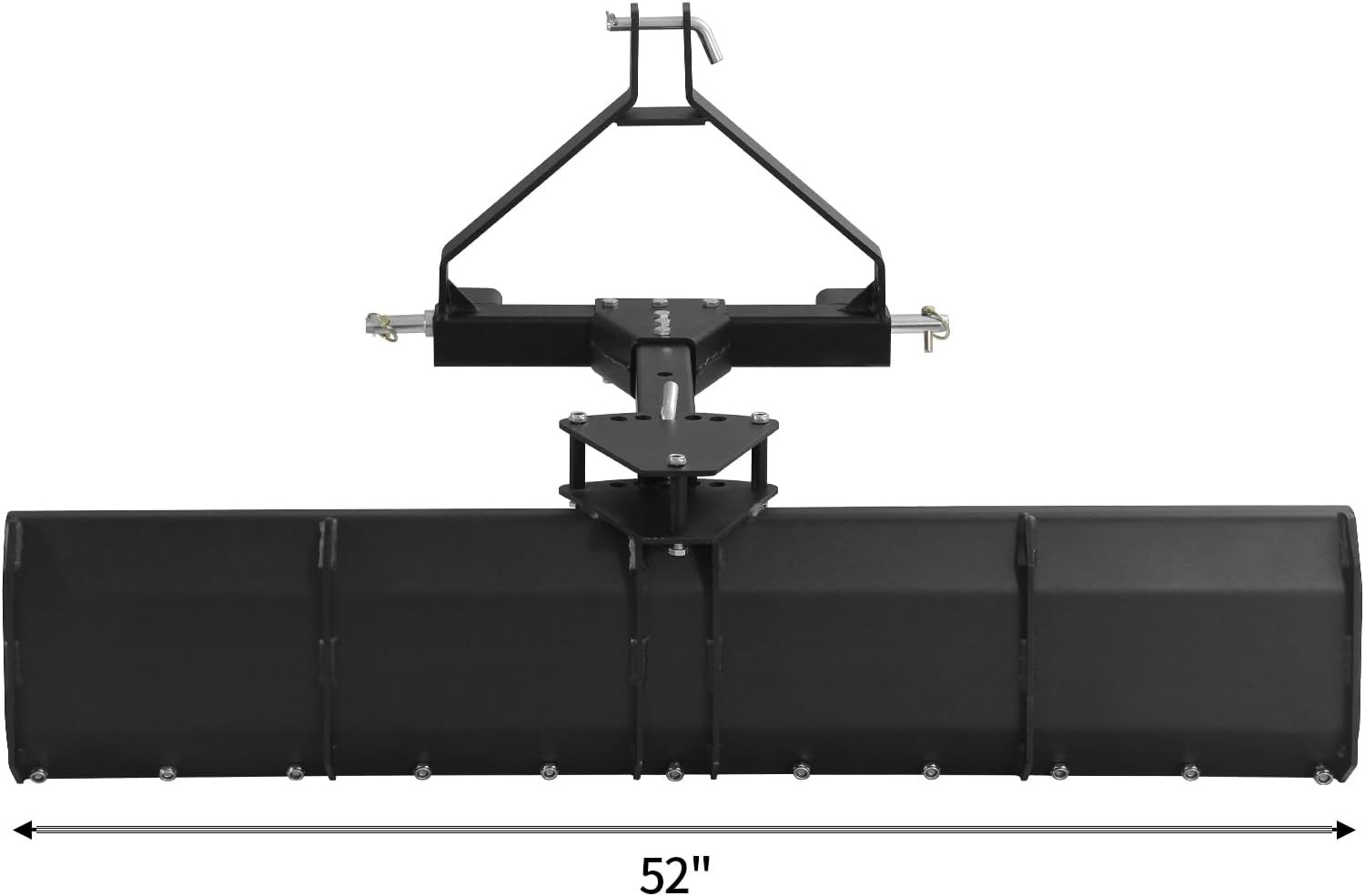 3 Point Rear Grading Blade, 52" Width 3 Point Grader Blade for Tractor Cat 1