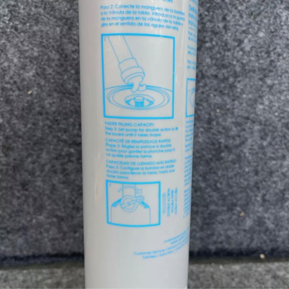 BODY GLOVE Dual Action Manual Hand Pump For Inflatable SUP Paddle Boards Kayaks