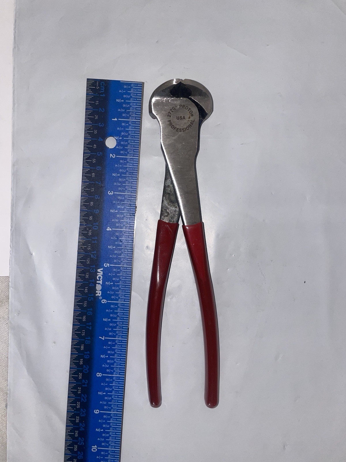 Proto J272G End Cutting Pliers, 8-1/4”, USA