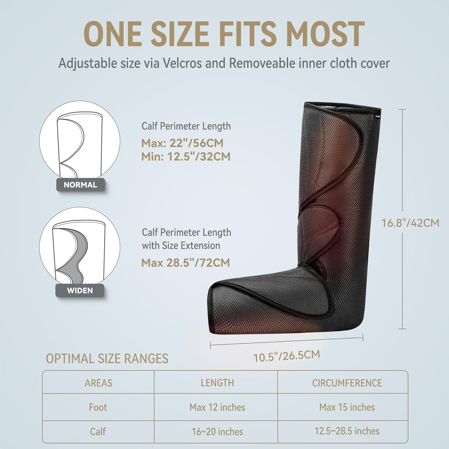 Air Compression Leg and Foot Massager with Heat for Circulation and Pain Relief